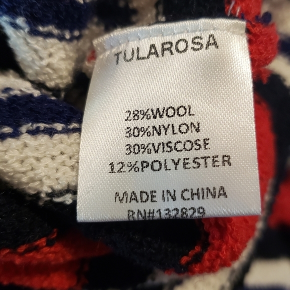 Tularosa Robbins Wool Blend Sweater Striped Womens NEW - Picture 5 of 6